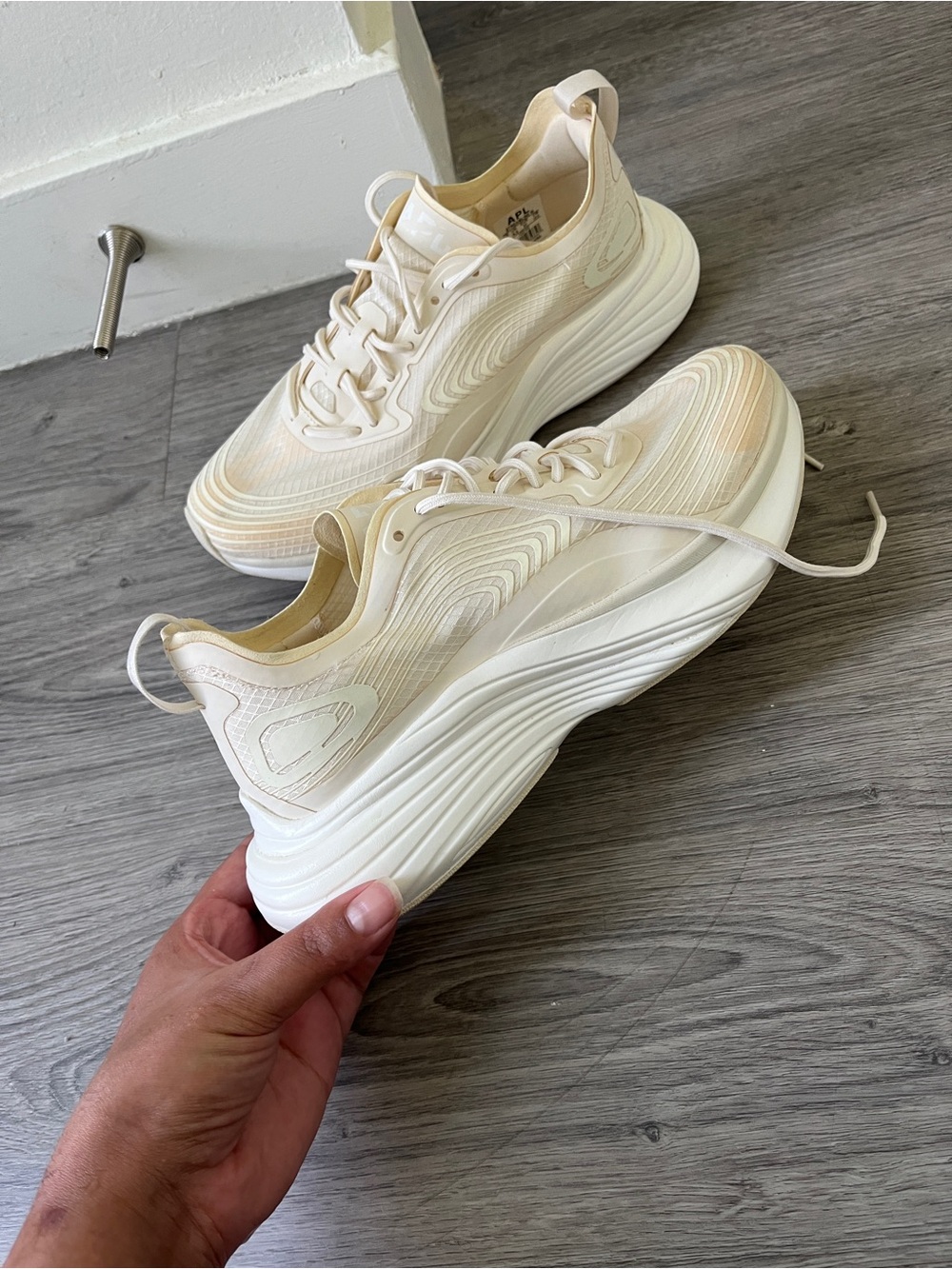 APL Women’s Cream Ivory Elevated Sole Sneakers